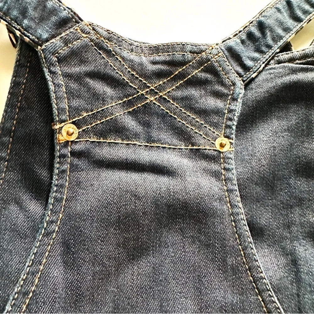 John Galliano Logo Denim Overalls 38 / 4 NWOT - Picture 11 of 16